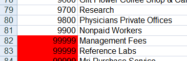 Excel output